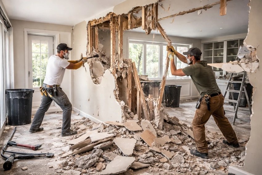 Egy nem teherbíró fal eltávolítása sok kosszal és porral járhat, de megfelelő előkészítéssel általában nem bonyolult munka. Mielőtt azonban nekikezdenénk a bontásnak, ellenőriznünk kell, fut-e a falban elektromos kábel, vízvezeték vagy bármilyen más közmű, amit nem lenn...
